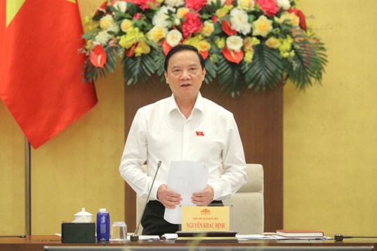 Phó Chủ tịch Quốc hội Nguyễn Khắc Định chủ trì cuộc họp về thực hiện Chương trình lập pháp năm 2026
