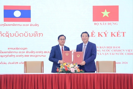 Việt Nam - Lào tăng cường hợp tác phát triển hạ tầng giao thông