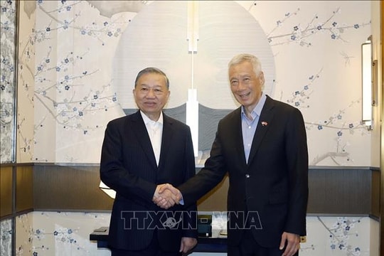 Lãnh đạo Việt Nam - Singapore khẳng định quan hệ hình mẫu hợp tác trong ASEAN