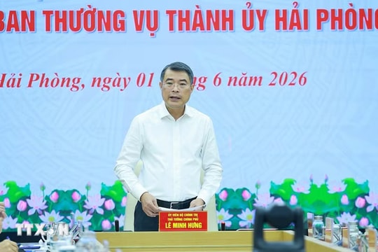 Thủ tướng Lê Minh Hưng: Hải Phòng phải đi đầu trong đổi mới mô hình tăng trưởng, chuyển đổi số