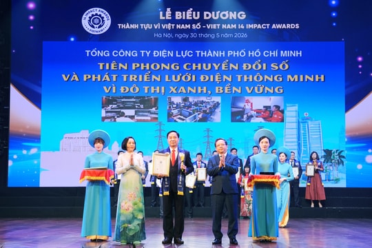 EVNHCMC được vinh danh 3 hạng mục thành tựu vì Việt Nam số 2026