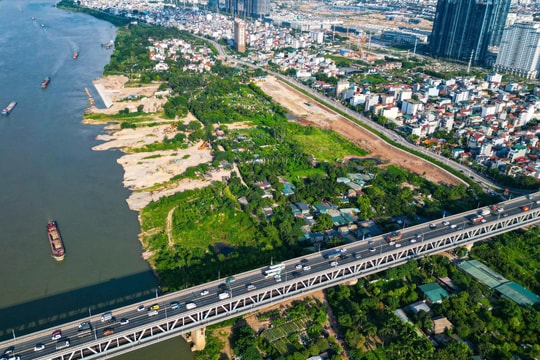 Hà Nội: Cận cảnh khu đất xây dựng công viên đầu tiên trên trục cảnh quan sông Hồng