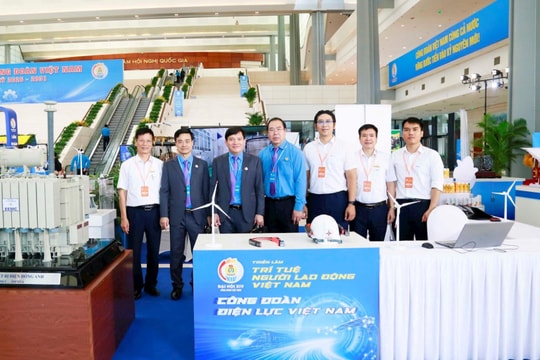 Công đoàn Điện lực Việt Nam tham gia Triển lãm chào mừng Đại hội XIV Công đoàn Việt Nam