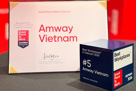 Amway Việt Nam hai năm liên tiếp đứng top nơi làm việc xuất sắc hàng đầu Việt Nam 2026