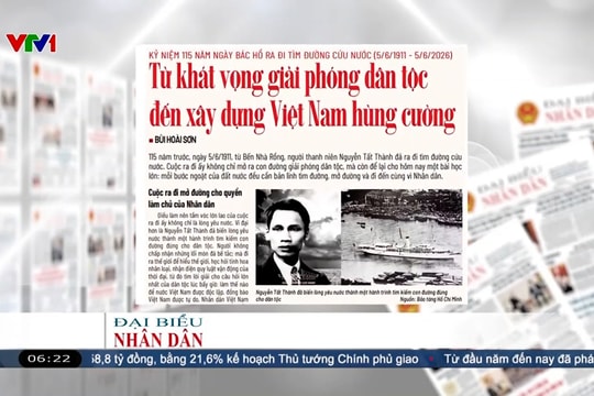 Điểm báo VTV1: Từ khát vọng giải phóng dân tộc đến xây dựng Việt Nam hùng cường