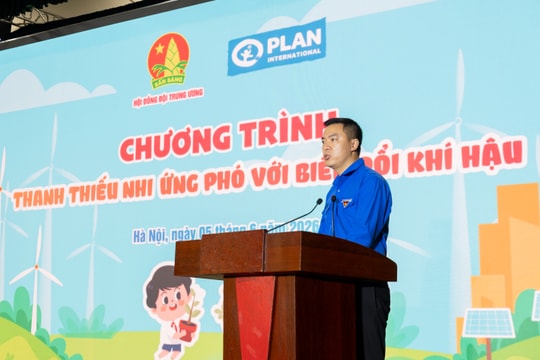 Thanh thiếu nhi hành động hướng tới ứng phó với biến đổi khí hậu