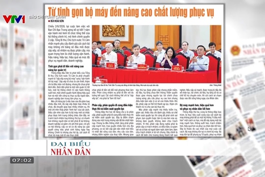 Báo chí toàn cảnh VTV1: Từ tinh gọn bộ máy đến nâng cao chất lượng phục vụ