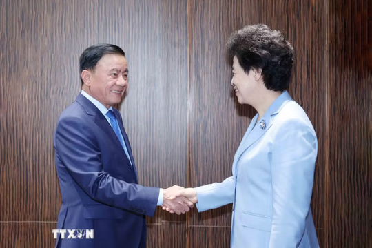 Thường trực Ban Bí thư Trần Cẩm Tú tiếp Đoàn đại biểu Chính hiệp toàn quốc Trung Quốc