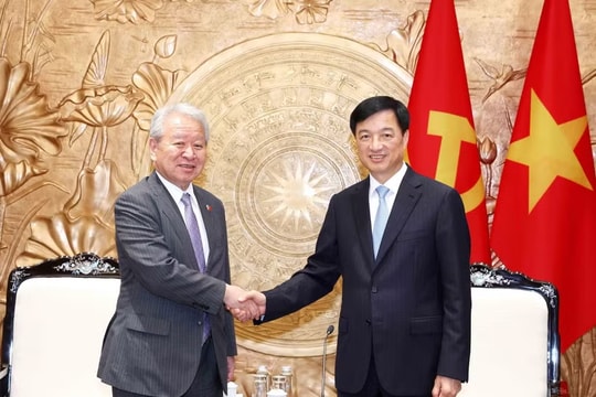 Trưởng Ban Tổ chức Trung ương Nguyễn Duy Ngọc tiếp Chủ tịch Cơ quan Hợp tác quốc tế Nhật Bản