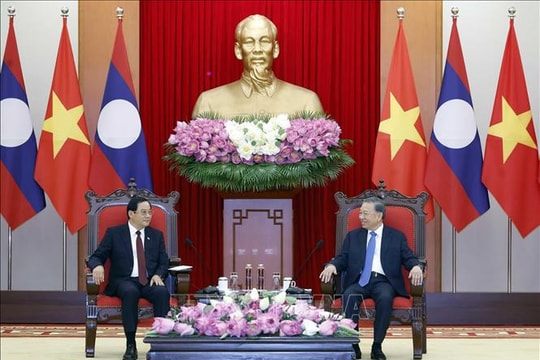 Tổng Bí thư, Chủ tịch nước Tô Lâm tiếp Thủ tướng Lào