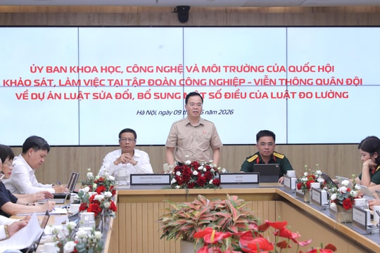 Đoàn công tác của Ủy ban Khoa học, Công nghệ và Môi trường làm việc với tập đoàn Công nghiệp - Viễn thông Quân đội