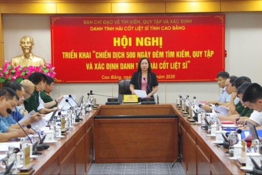 Cao Bằng triển khai "Chiến dịch 500 ngày đêm đẩy mạnh thực hiện tìm kiếm, quy tập và xác định danh tính hài cốt liệt sĩ"
