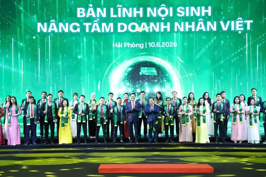 Lễ trao danh hiệu Doanh nhân trẻ khởi nghiệp xuất sắc 2026: Bản lĩnh nội sinh – Nâng tầm doanh nhân Việt