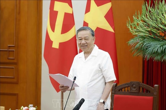 Thông báo Kết luận của Tổng Bí thư, Chủ tịch nước Tô Lâm về trọng tâm công tác xây dựng Đảng, công tác tổ chức, cán bộ