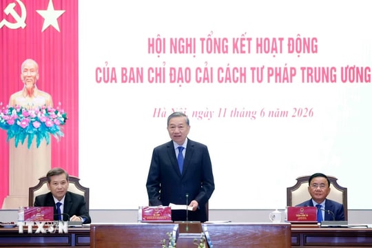 Tổng Bí thư, Chủ tịch nước Tô Lâm: Cải cách tư pháp giai đoạn mới, bảo vệ công lý và kiến tạo niềm tin