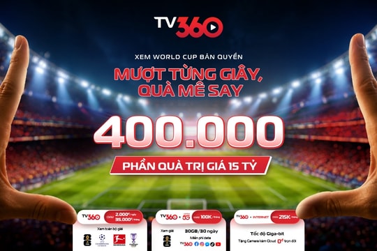 TV360 sẵn sàng cho World Cup và 400.000 phần quà cho người hâm mộ
