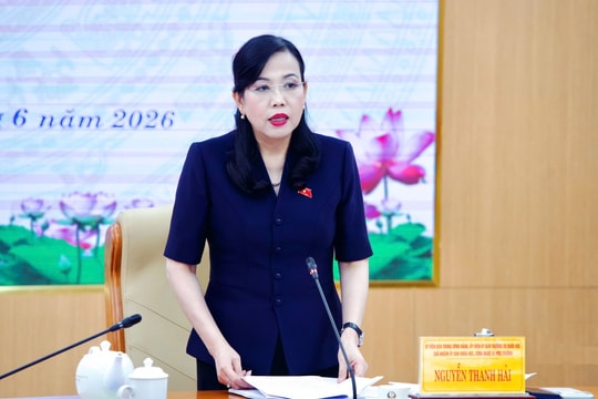 Chủ nhiệm Ủy ban Khoa học, Công nghệ và Môi trường Nguyễn Thanh Hải làm việc với UBND tỉnh Thái Nguyên