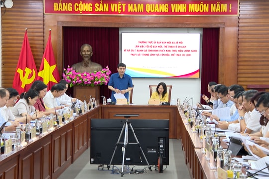 Chủ động rà soát, hoàn thiện pháp luật về văn hóa, thể thao và du lịch