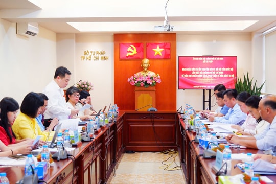 Ủy ban Văn hóa và Xã hội khảo sát hoạt động hòa giải ở cơ sở tại TP. Hồ Chí Minh