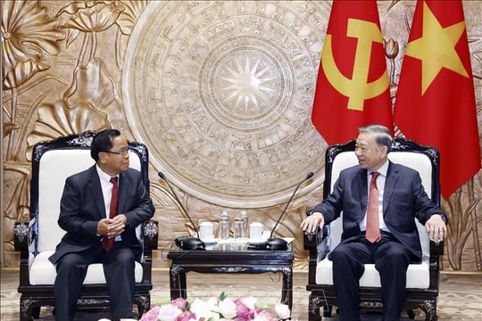Tổng Bí thư, Chủ tịch nước Tô Lâm tiếp Phó Thủ tướng Lào