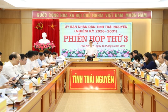 UBND tỉnh Thái Nguyên tổ chức Phiên họp thứ 3