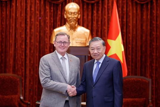 Tổng Bí thư, Chủ tịch nước Tô Lâm tiếp Phó Chủ tịch Quốc hội Cộng hòa Liên bang Đức