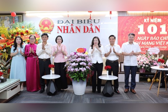 Lãnh đạo Quốc hội thăm, chúc mừng Báo Đại biểu Nhân dân