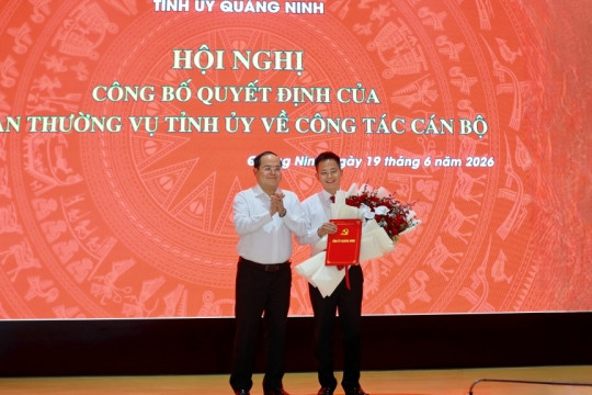 Quảng Ninh: Công bố quyết định về công tác cán bộ