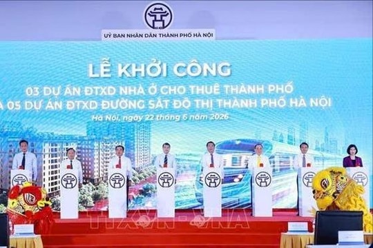 Hà Nội khởi công 5 dự án Metro và 3 dự án nhà ở cho thuê