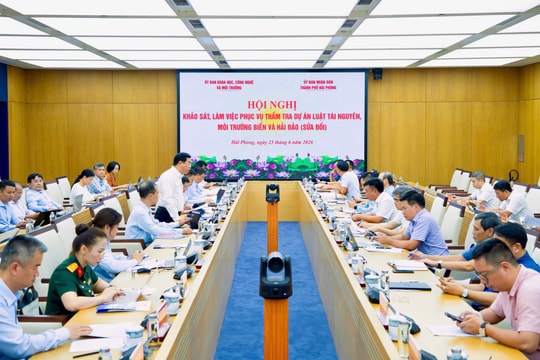 Đoàn công tác của Ủy ban Khoa học, Công nghệ và Môi trường làm việc với UBND TP. Hải Phòng