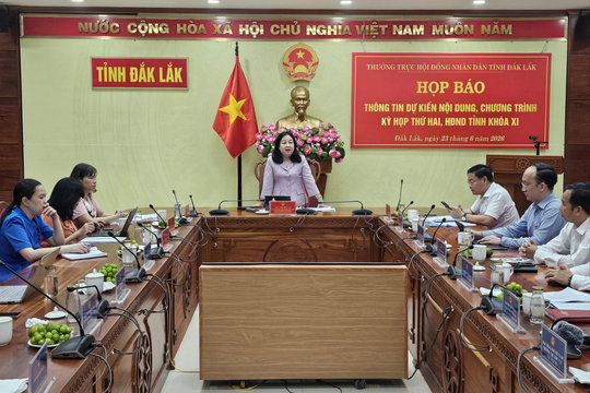 Kỳ họp thứ Hai, HĐND tỉnh Đắk Lắk dự kiến thông qua 18 nghị quyết