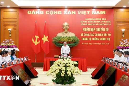 Thúc đẩy mạnh mẽ chuyển đổi số trong hệ thống chính trị