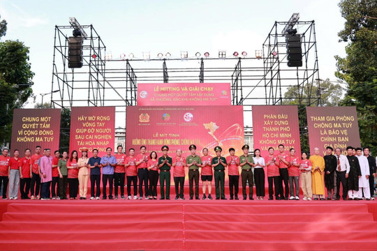 TP. Hồ Chí Minh: Hàng chục nghìn người hưởng ứng Tháng hành động phòng, chống ma túy