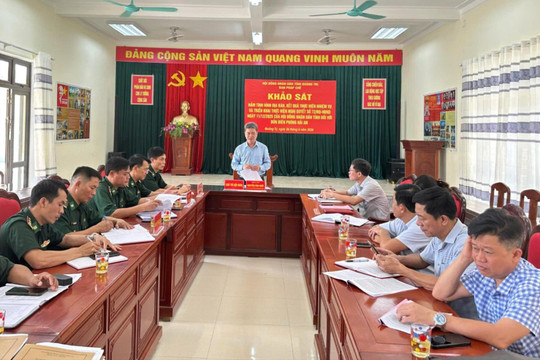 Ban Pháp chế HĐND tỉnh Quảng Trị khảo sát tại các đơn vị thuộc Bộ đội Biên phòng tỉnh