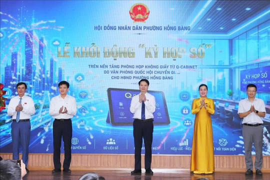 HĐND phường Hồng Bàng khởi động “Kỳ họp số” trên nền tảng Q-Cabinet