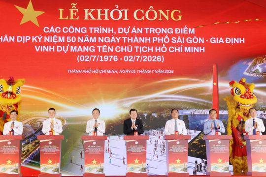 TP. Hồ Chí Minh: Khởi công 8 dự án trọng điểm nhân kỷ niệm 50 năm thành phố mang tên Bác