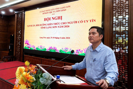 Lạng Sơn: Tập huấn kiến thức, kỹ năng tuyên truyền cho đội ngũ người có uy tín