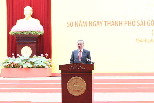 Tổng Bí thư, Chủ tịch nước Tô Lâm: 50 năm tới, Thành phố Hồ Chí Minh phải viết tiếp một chương phát triển mới, lớn hơn, đẹp hơn, xứng đáng hơn, rực rỡ hơn