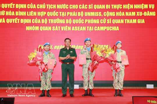 First-ever Vietnamese officer appointed to senior position in UN peacekeeping mission
