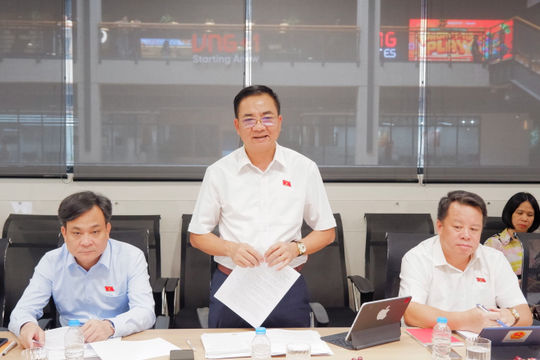 Đoàn khảo sát của Ủy ban Quốc phòng, An ninh và Đối ngoại làm việc với Công ty Cổ phần Tập đoàn VNG