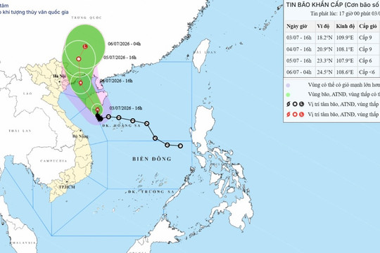 Công điện khẩn ứng phó bão số 1 MAYSAK