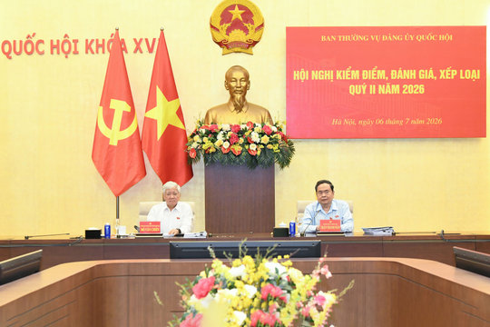 Bí thư Đảng ủy Quốc hội, Chủ tịch Quốc hội Trần Thanh Mẫn chủ trì Hội nghị Ban Thường vụ Đảng ủy Quốc hội
