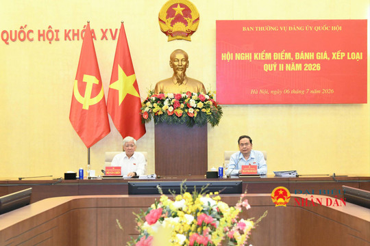 Bí thư Đảng ủy Quốc hội, Chủ tịch Quốc hội Trần Thanh Mẫn chủ trì Hội nghị Ban Thường vụ Đảng ủy Quốc hội