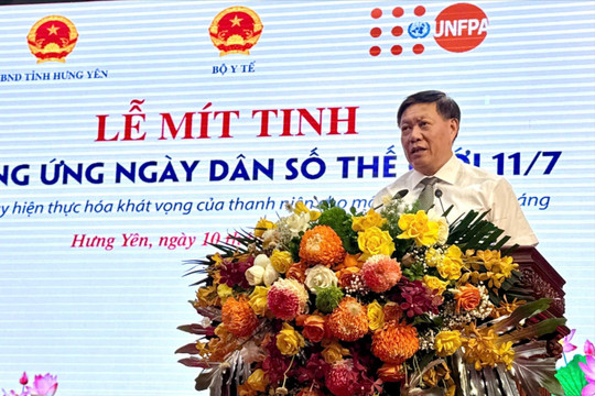 Mít tinh hưởng ứng Ngày Dân số Thế giới năm 2026