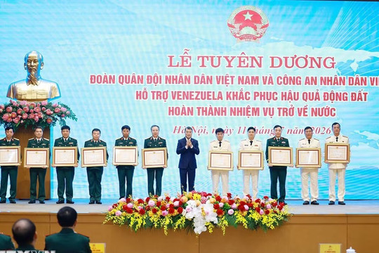 Tuyên dương Đoàn cứu nạn, cứu hộ hoàn thành nhiệm vụ tại Venezuela