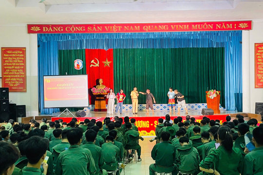 Thái Nguyên: Tuyên truyền pháp luật về trật tự an toàn giao thông bằng hình thức sân khấu hóa