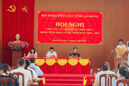 Cao Bằng: Cử tri kiến nghị khắc phục tình trạng sạt lở trên tuyến đường tại thôn Bản Cắn
