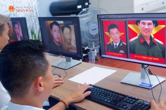TP. Hồ Chí Minh: Phục dựng ảnh liệt sĩ miễn phí cho thân nhân và gia đình chính sách