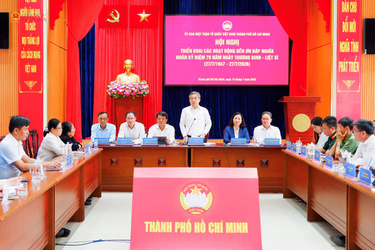 TP. Hồ Chí Minh: Triển khai nhiều hoạt động đền ơn đáp nghĩa nhân kỷ niệm 79 năm Ngày Thương binh - Liệt sĩ