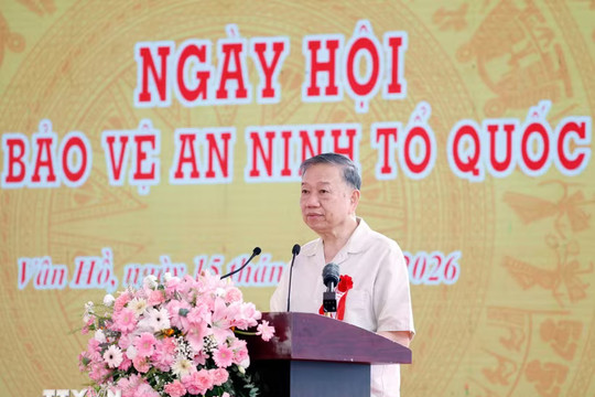 Tổng Bí thư, Chủ tịch nước Tô Lâm: Tạo môi trường an ninh, an toàn vì cuộc sống bình yên, hạnh phúc của nhân dân